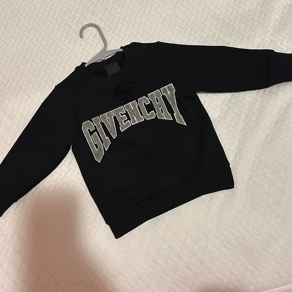 Givenchy Black Sweatshirt 2T, Just Like New ( Only Worn Once )